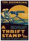 USA: 'Browning - Uncle Sam's Official Machine Gun', c. 1918'. First World War propaganda poster, c. 1918